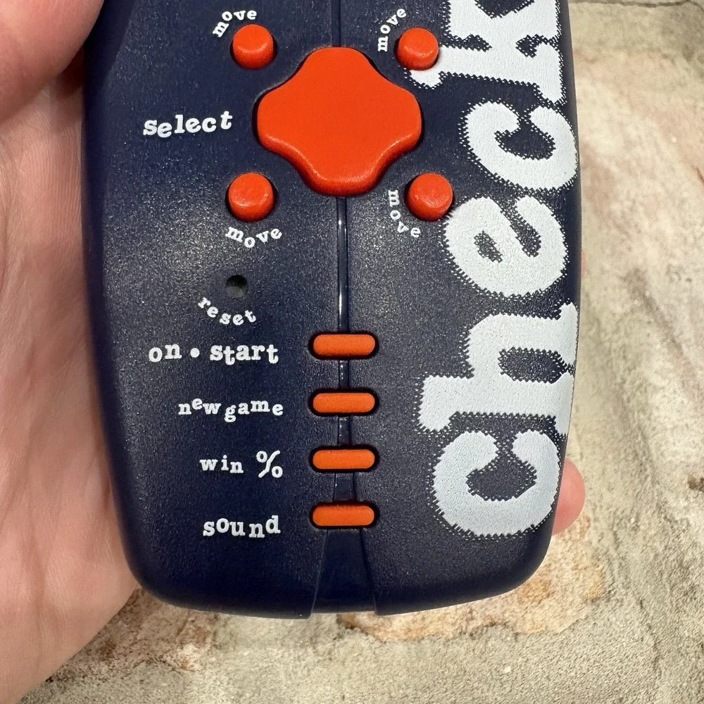 Vintage Checkers Radica Handheld Video Game Tested Working